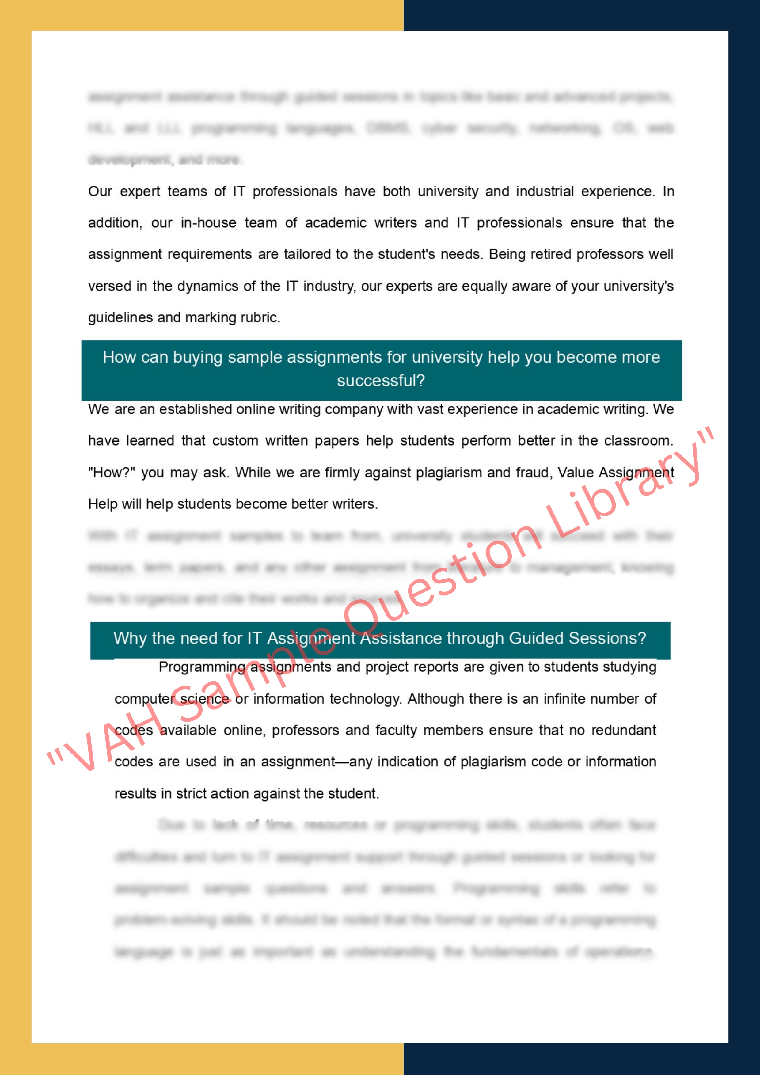 It Assignment sample 2